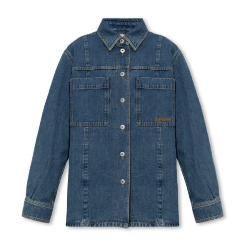 Benssen denim jasje Burberry , Blue , Dames