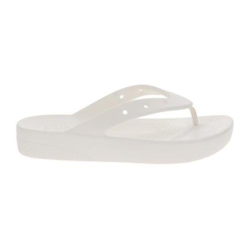 Flat Sandals Crocs , White , Dames