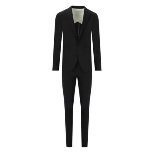 Tokyo Zwart Pak, Slim Fit, Stretch Wol Dsquared2 , Black , Heren