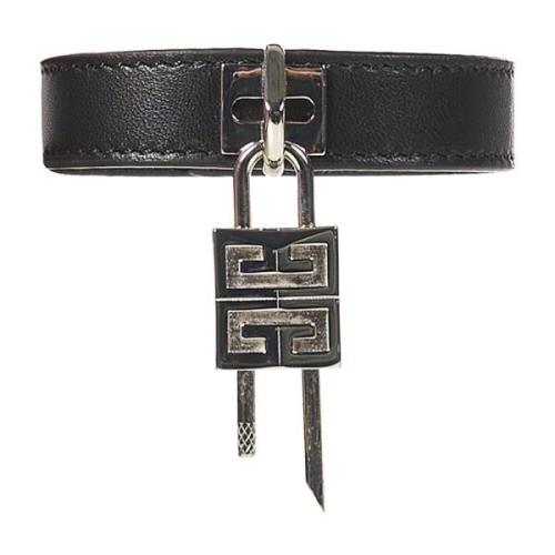 Zwart lamsskin armband met 4G logo Givenchy , Black , Dames