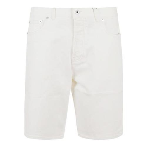 Heren Denim Bermuda Shorts Kenzo , White , Heren