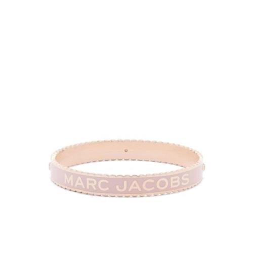 Zand/Rose Goud Medaillon Armband Marc Jacobs , Yellow , Dames