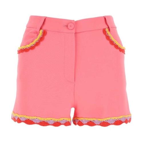Denim Shorts voor Dames Moschino , Pink , Dames