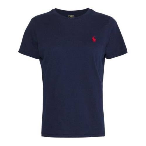 Klassiek Ronde Hals T-shirt Polo Ralph Lauren , Blue , Dames