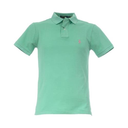 Slim-Fit Katoenen Polo Polo Ralph Lauren , Blue , Heren