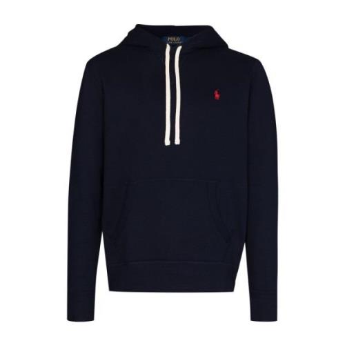 Navyblauwe Geborduurde Logo Hoodie Polo Ralph Lauren , Blue , Heren