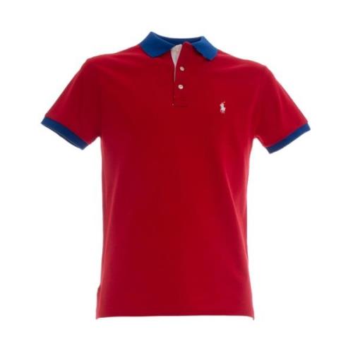 Custom-Fit Polo Shirt voor Heren Polo Ralph Lauren , Red , Heren