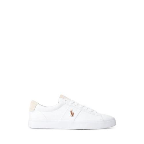 Witte Sayer Canvas Sneaker Schoenen Polo Ralph Lauren , White , Heren