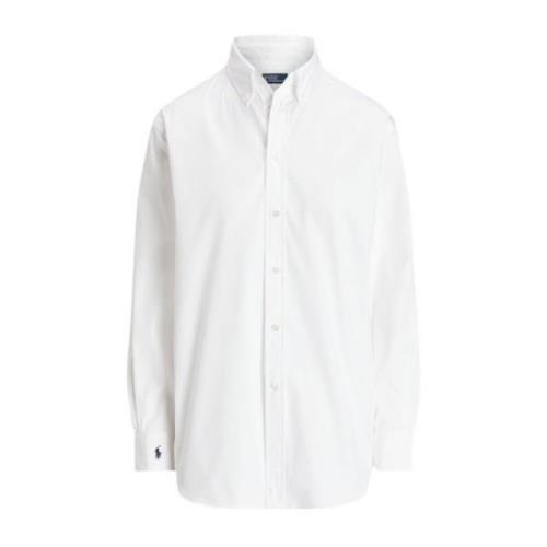 Casual katoenen popeline overhemd Polo Ralph Lauren , White , Dames