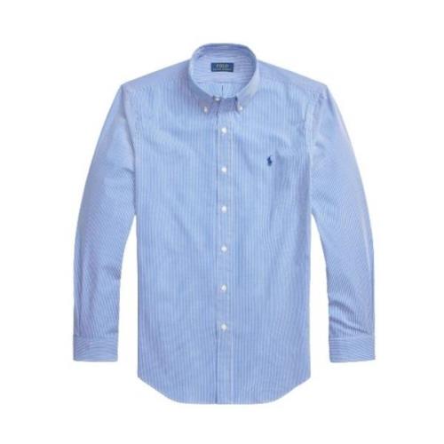 Gepersonaliseerd Gestreept Overhemd Polo Ralph Lauren , Blue , Heren
