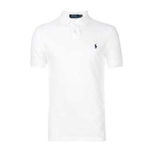 Witte Slim Fit Mesh Polo Shirt Polo Ralph Lauren , White , Heren