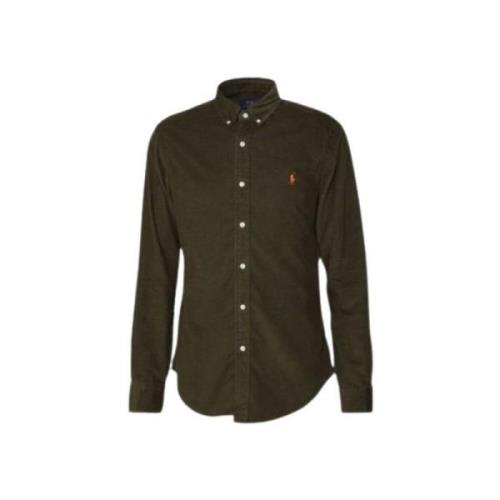 Slim Corduroy Overhemd Polo Ralph Lauren , Green , Heren