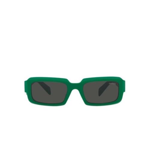 Groene vierkante acetaat zonnebril Prada , Green , Unisex
