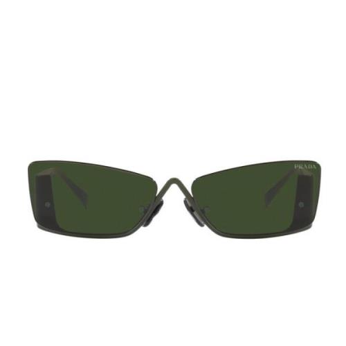 Vlinder Zonnebril in Militair Groen Prada , Green , Unisex