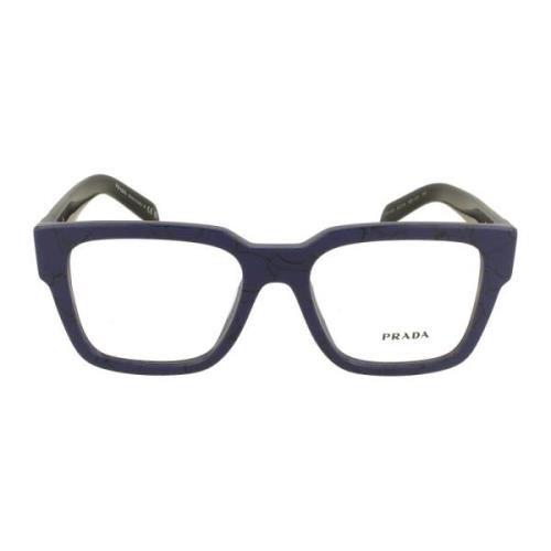 Upgrade je bril met deze 08Zv vierkante herenbril Prada , Blue , Heren
