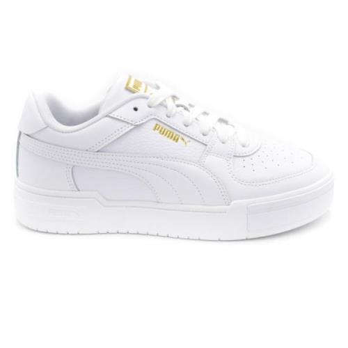 Stijlvolle Leren Sneakers Puma , White , Heren