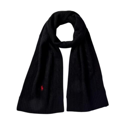Winter Sjaal Collectie voor Mannen Ralph Lauren , Black , Heren