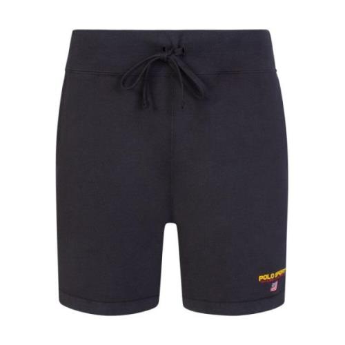 Sport Logo Shorts Zwart Ralph Lauren , Black , Heren