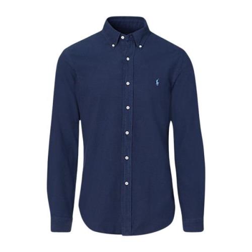 Katoenen Overhemd - Klassieke Stijl Ralph Lauren , Blue , Heren