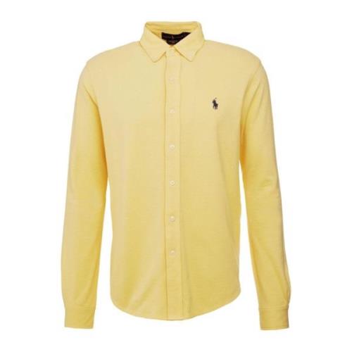 Katoenen Overhemd - Klassiek Model Ralph Lauren , Yellow , Heren