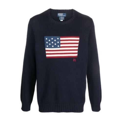 Stijlvolle Blauwe Sweatshirt voor Heren Ralph Lauren , Blue , Heren