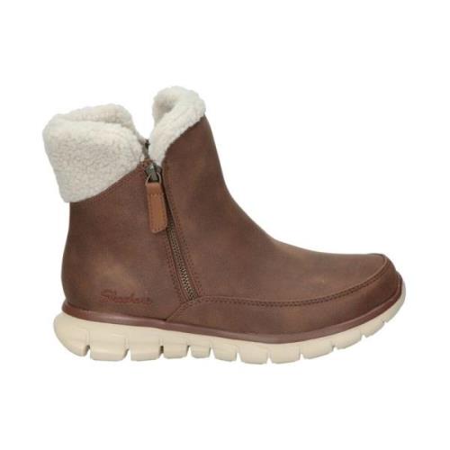 Dames Enkellaarsjes Skechers , Brown , Dames