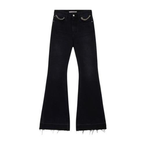 Retro Flare Zwarte Jeans Stella McCartney , Black , Dames