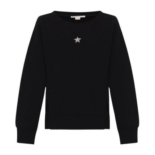 Sweatshirt met applicaties Stella McCartney , Black , Dames