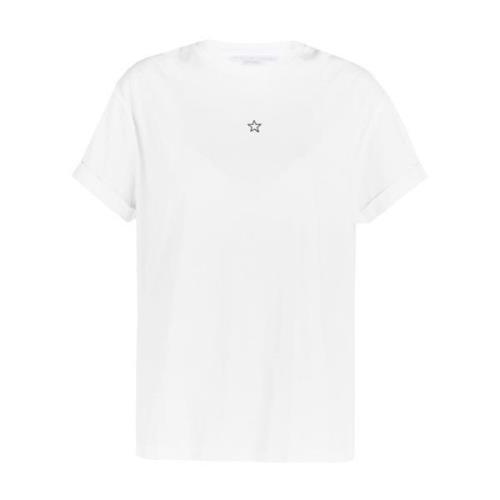 Opgerolde mouw T-shirt Stella McCartney , White , Dames