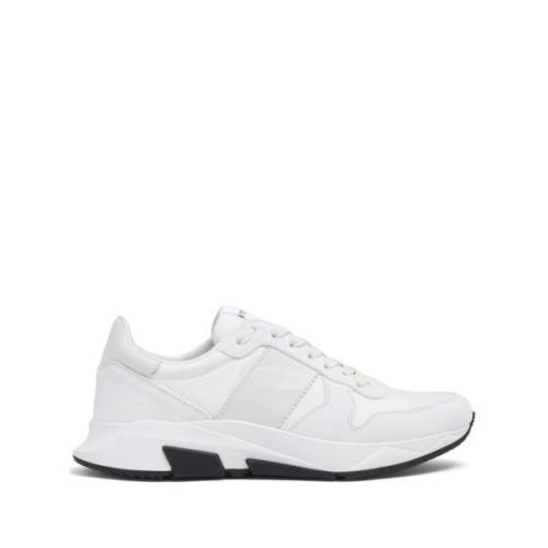 Witte Runner Sneakers Tom Ford , White , Heren