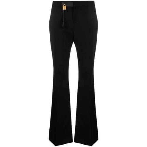 Slim Fit Flared Broek Tom Ford , Black , Dames