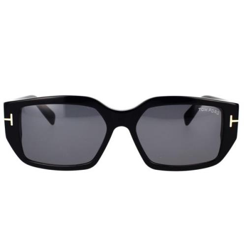 Klassieke vierkante zonnebril Tom Ford , Black , Unisex