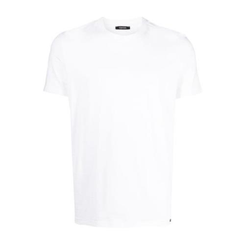 Wit Crew T-Shirt Ondergoed Tom Ford , White , Heren