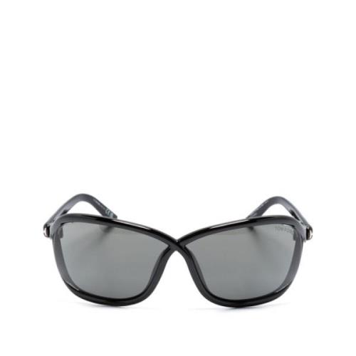 Zwarte zonnebril met originele accessoires Tom Ford , Black , Dames