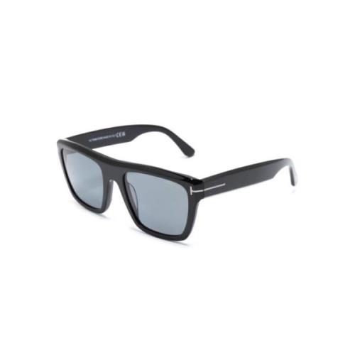 Zwarte zonnebril met originele accessoires Tom Ford , Black , Heren