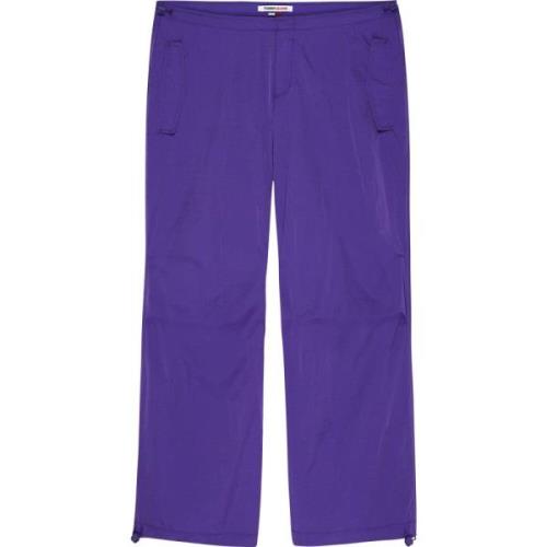 Paarse Broek - Pantalone Tommy Hilfiger , Purple , Dames