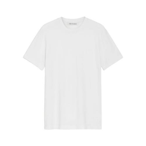 Greyhound Borduurwerk Katoen Stretch T-Shirt Trussardi , White , Heren