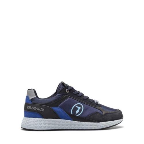 Sneakers Trussardi Kevin Kioto leer Trussardi , Blue , Heren