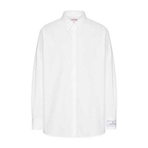 Witte overhemden Valentino , White , Heren
