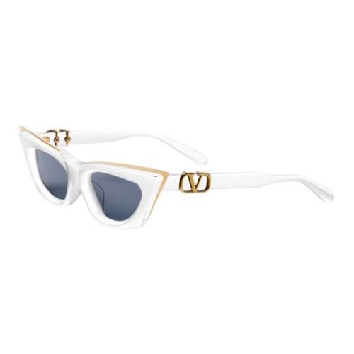 Goldcut i - wit / geelgoud Valentino , White , Dames
