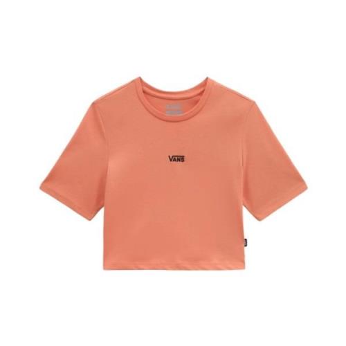 Stijlvolle Cropped T-Shirt Vans , Orange , Dames