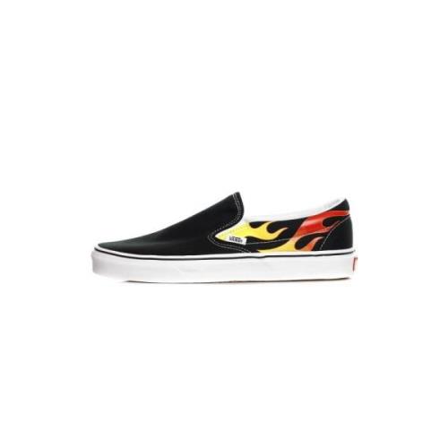 Flame Slip-On Sneakers Vans , Black , Heren