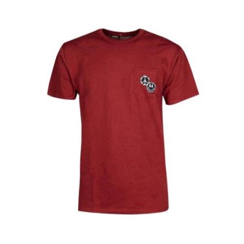 Basis T-Shirt Vans , Red , Heren