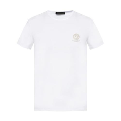 Logo T-shirt Versace , White , Heren