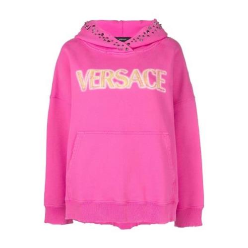 Gezellige Stijlvolle Sweatshirt Versace , Pink , Dames