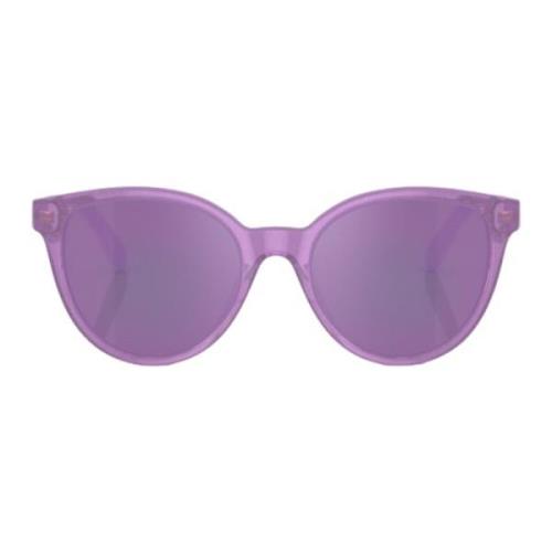 Modieuze Transparante Paarse Zonnebril Versace , Purple , Dames