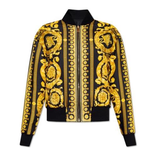 Omkeerbare bomberjack Versace , Yellow , Dames