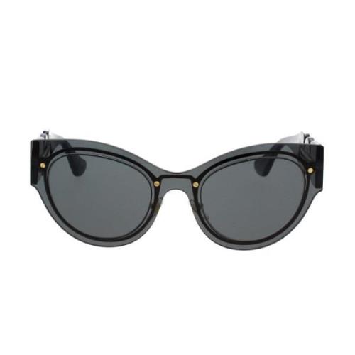 Cat-Eye Zonnebril met Medusa Logo Versace , Gray , Unisex