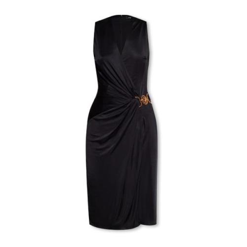Gedrapeerde jurk Versace , Black , Dames