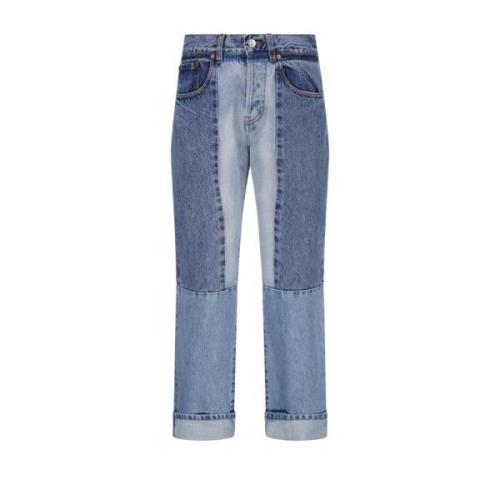 8439 Licht/Mid Vintage Gewassen Cropped Jeans Victoria Beckham , Blue ...